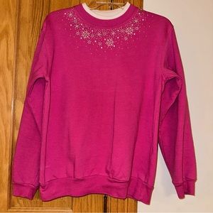 Christmas ornament sweatshirt size S; 60% cotton; 40% polyester